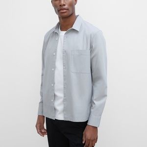 Long Sleeve Spring Workshirt - New With Tags - NEVER WORN - Grey